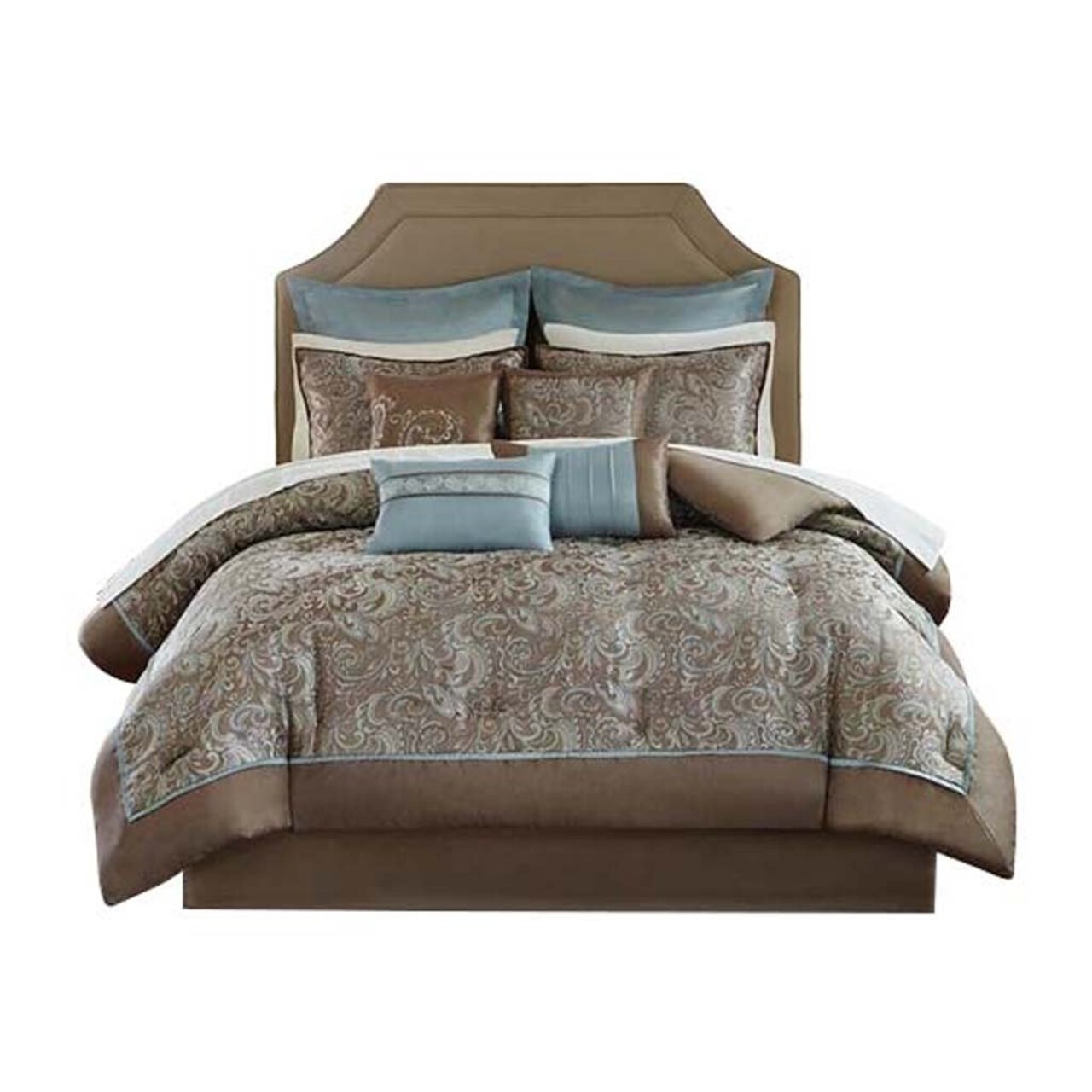 Gracie Mills Pruitt 24-Piece Jacquard Paisley Room-In-A-Bag Set - Grace-5670